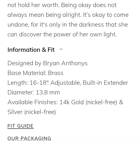 BRYAN ANTHONYS Pause Pendant Necklace - Picture 5 of 9